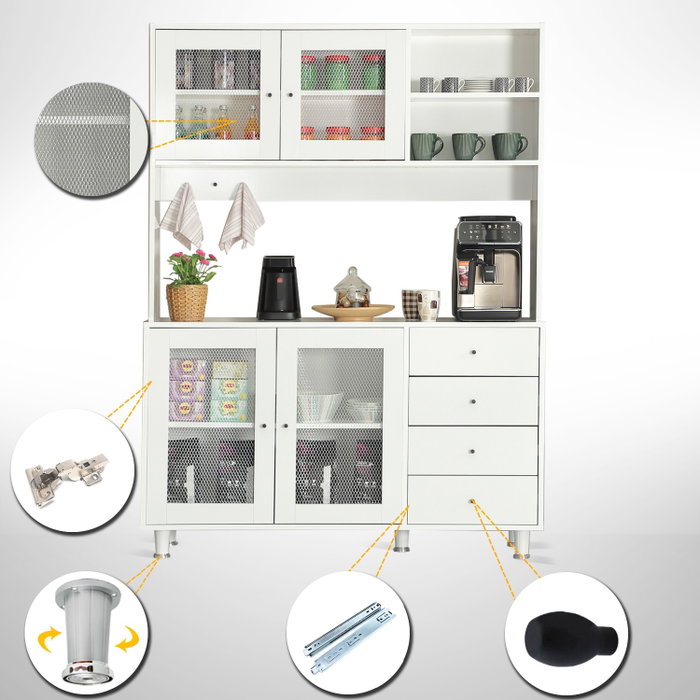 Hanah Home Armario Multiusos Grano 140 - White Hanah Home Armario Multiusos Grano 140 - White